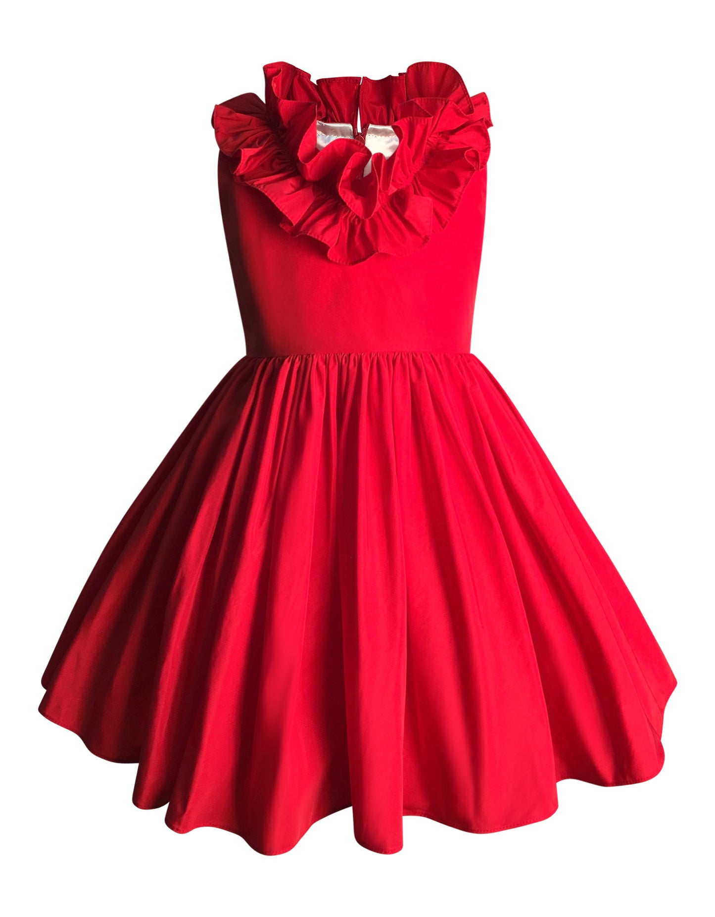 Helena and Harry Girl's Red Taffeta Dress