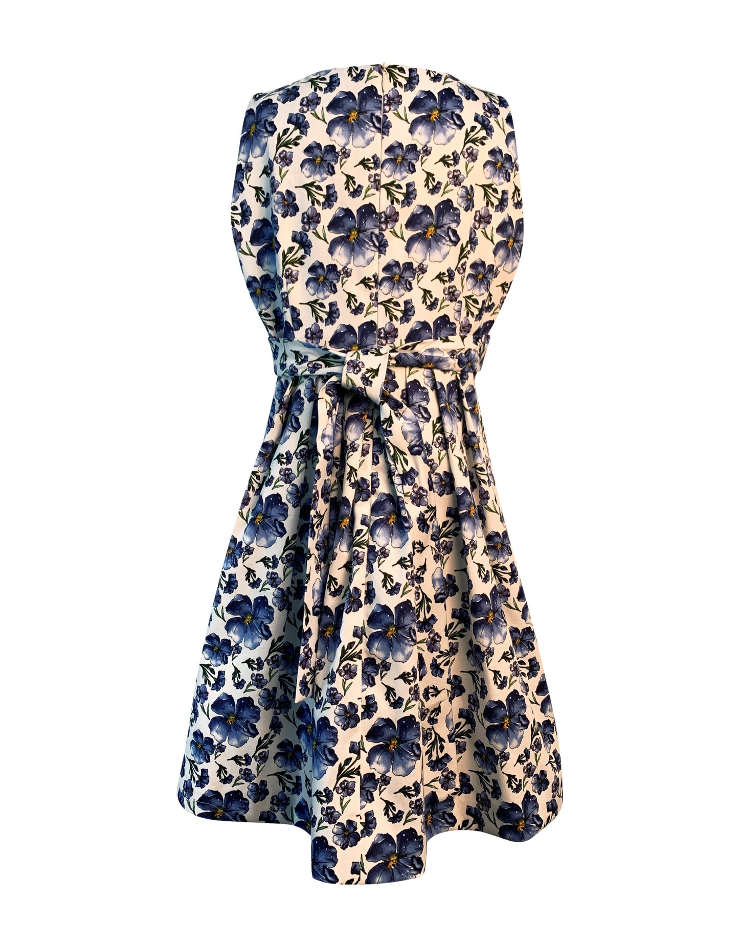 Helena and Harry Girl's Blue and White Print Dress