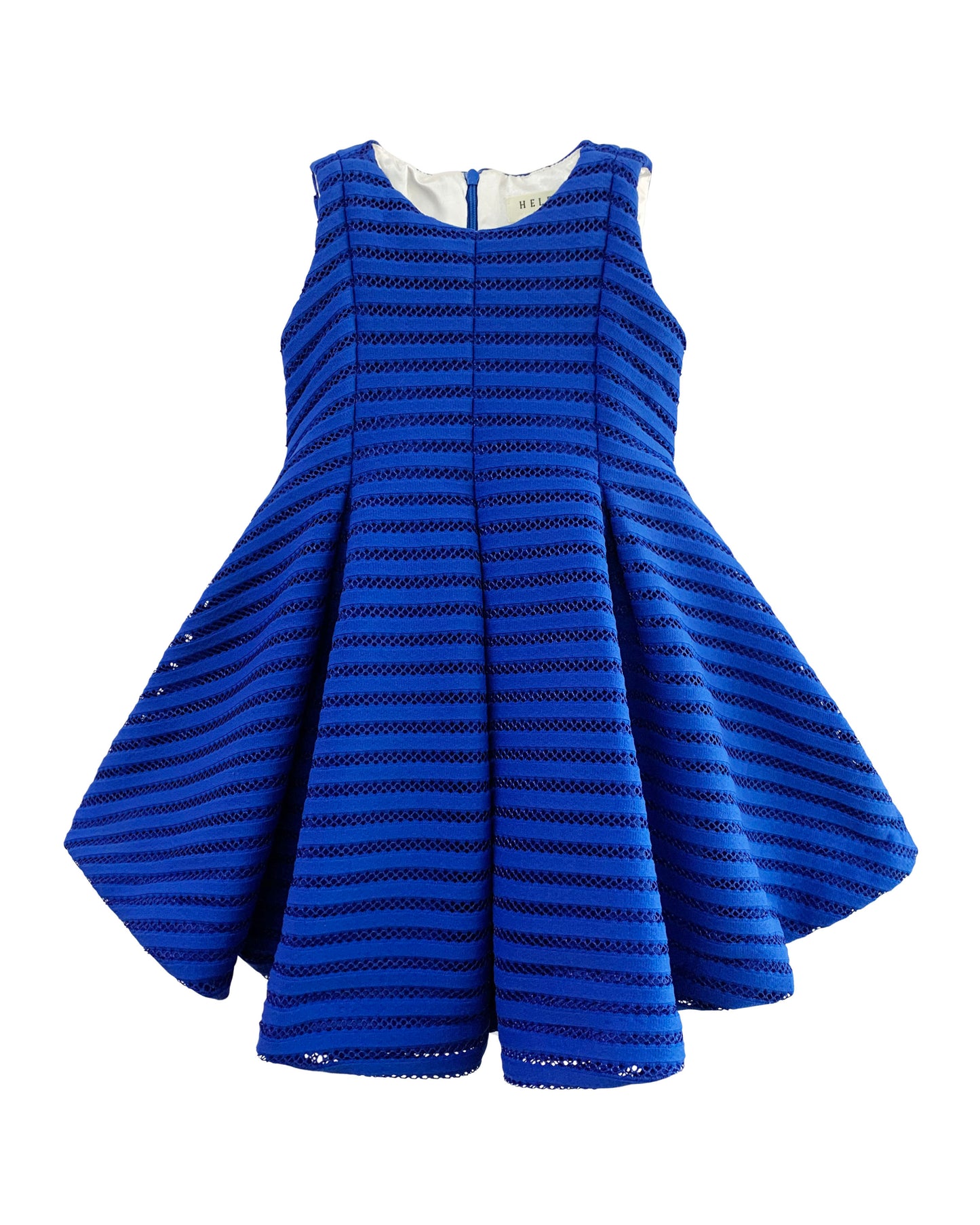 Helena and Harry Girl's Blue Horizontal Stripe Knit Dress