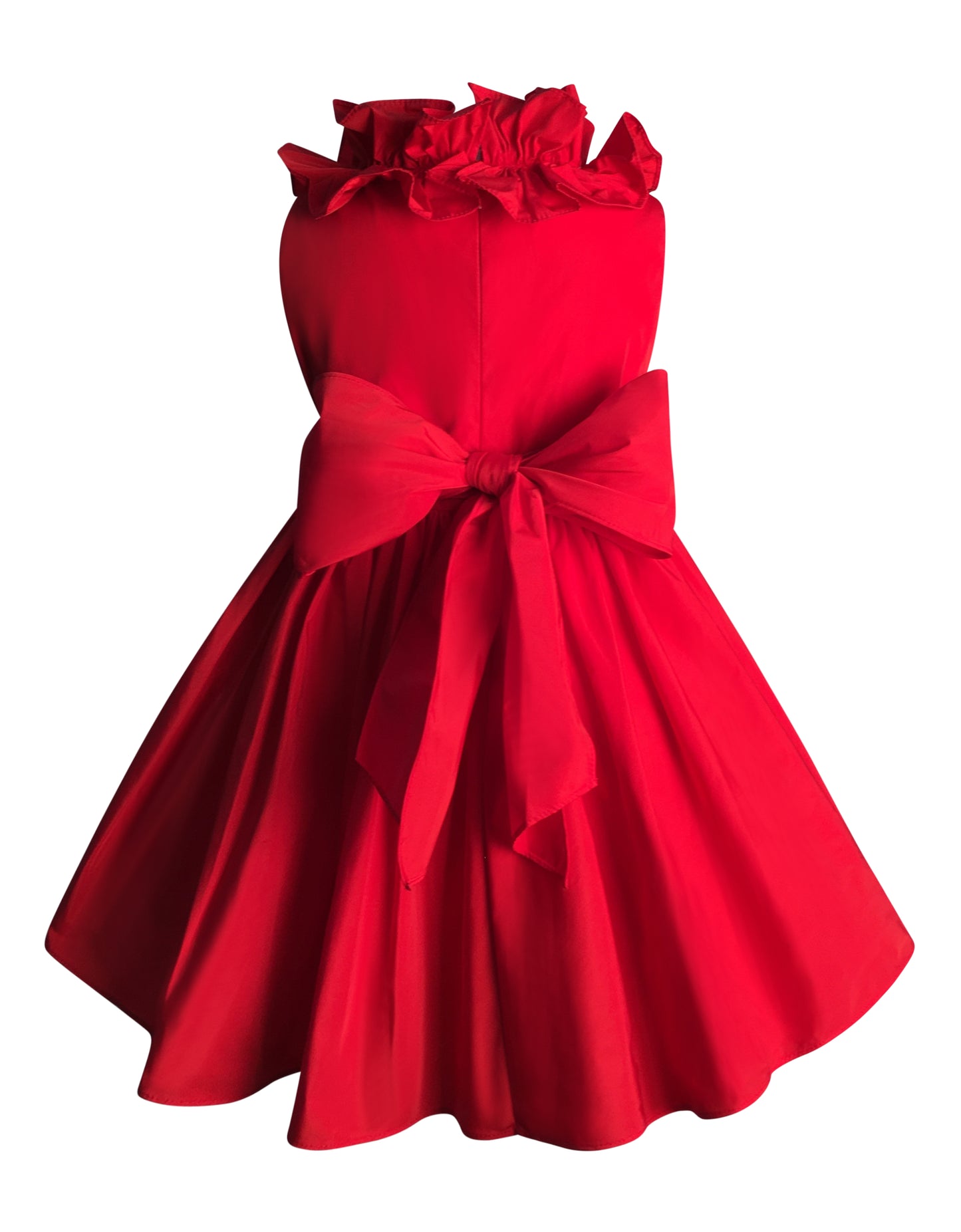 Helena and Harry Girl's Red Taffeta Dress