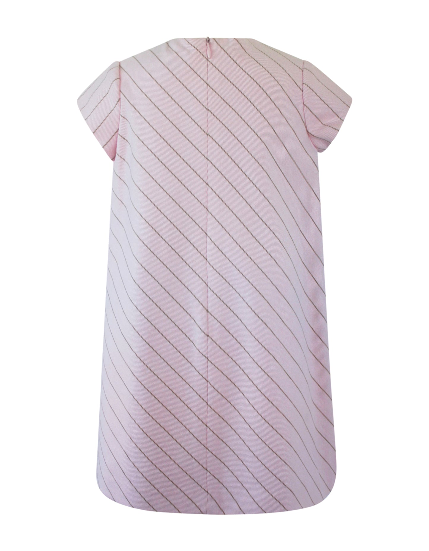 Helena and Harry Girl's Pink with Diagonal Stripes Dress
